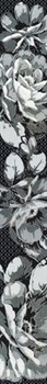 Бордюр Аллегро Цветы черный 5x40 - фото 59398