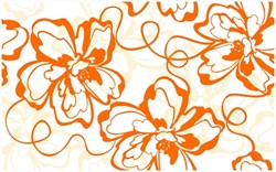 Декор Монро оранжевый 250x400 - фото 59595