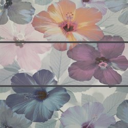 COMP.AZUL/GRIS/MALVA HIBISCUS III, 75x75 - фото 62244