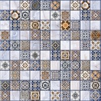 Орнелла арт-мозаика синий 5032-0200 30х30 - фото 62359