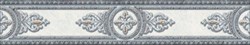 CE1J492 Carrara бордюр сер медальон 8х44 - фото 74862
