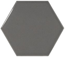 Керамогранит Scale Hexagon Dark Grey 12,4х10,7 - фото 78447