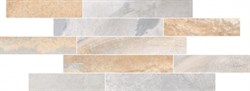 Мозаика Vulcano Резаный бордюр Натуральный Серый 7РЕК 28х78,5 - фото 79957