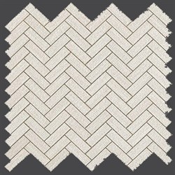 Мозаика ROOM WHITE HERRINGBONE WALL, 32,4X32,4 - фото 80370