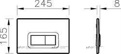 Комплект VitrA S50 9003B003-7201 кнопка хром - фото 82613
