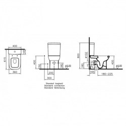 Унитаз-компакт VitrA S20 9800B003-7205 с бидеткой - фото 82667