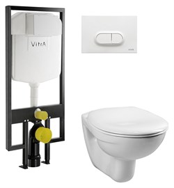 Комплект Vitra Normus 9773B003-7201 кнопка белая - фото 82709