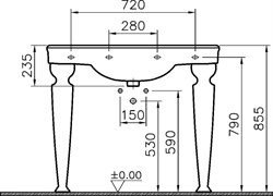 Раковина VitrA Efes 6209B003 - фото 82977