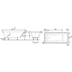 Акриловая ванна Jacob Delafon Sofa E60515RU-01 170x75 - фото 83303