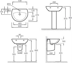 Раковина Jacob Delafon Patio E4159NG - фото 84555