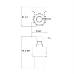 Дозатор жидкого мыла Wasserkraft Berkel K-6899 - фото 84812