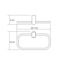 Держатель полотенец, кольцо Wasserkraft Berkel K-6860 - фото 84823