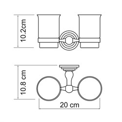 Подстаканник двойной Wasserkraft Ammer K-7028D - фото 84907