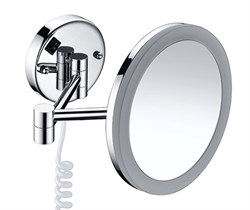 Зеркало с LED-подсветкой,с 3-х кратным увеличением, хром Wasserkraft K-1004 - фото 84919
