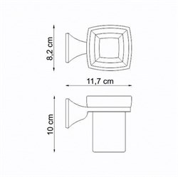 Подстаканник одинарный Wasserkraft Wern K-2528 - фото 85256