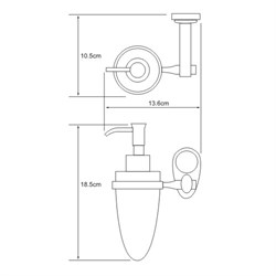 Дозатор жидкого мыла Wasserkraft Main K-9299 - фото 85433