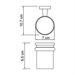 Подстаканник одинарный Wasserkraft Lippe K-6528 - фото 85559