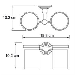 Подстаканник двойной Wasserkraft Isar K-7328D - фото 85748