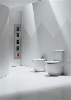 Биде напольное Roca Meridian Compact 357247000 с крышкой - фото 86093