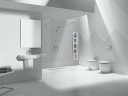 Биде напольное Roca Meridian Compact 357247000 с крышкой - фото 86094