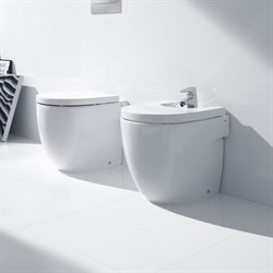Биде напольное Roca Meridian Compact 357247000 с крышкой - фото 86095