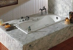 Чугунная ванна Roca Malibu R 160x75 см с ручками - фото 86485