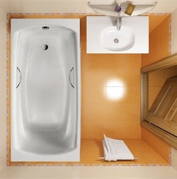 Стальная ванна Roca Swing 170 см - фото 86512