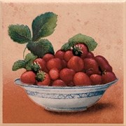 Плитка Gloria Beige inserto Truskawka (ягода) 10x10