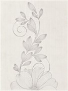 Плитка Stacatto Bianco inserto kwiat 25х33.3