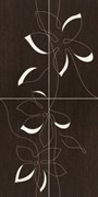 Плитка Панно Mogano/Travena Kwiat 4x32,5x65,1