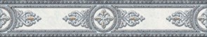 CE1J492 Carrara бордюр сер медальон 8х44