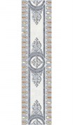 CE5R493 Carrara бордюр пол сер медальон 10,7х44
