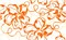 Декор Монро оранжевый 250x400 - фото 59595