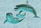 Лагуна 7ДФ Панно "Дельфины" 74,7х109,2 (из 9 плиток) - фото 61359
