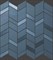 Мозаика MEK BLUE MOSAICO CHEVRON WALL, 30,5x30,5 - фото 80444
