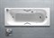 Чугунная ванна Roca Malibu R 150х75 см с ручками - фото 85765